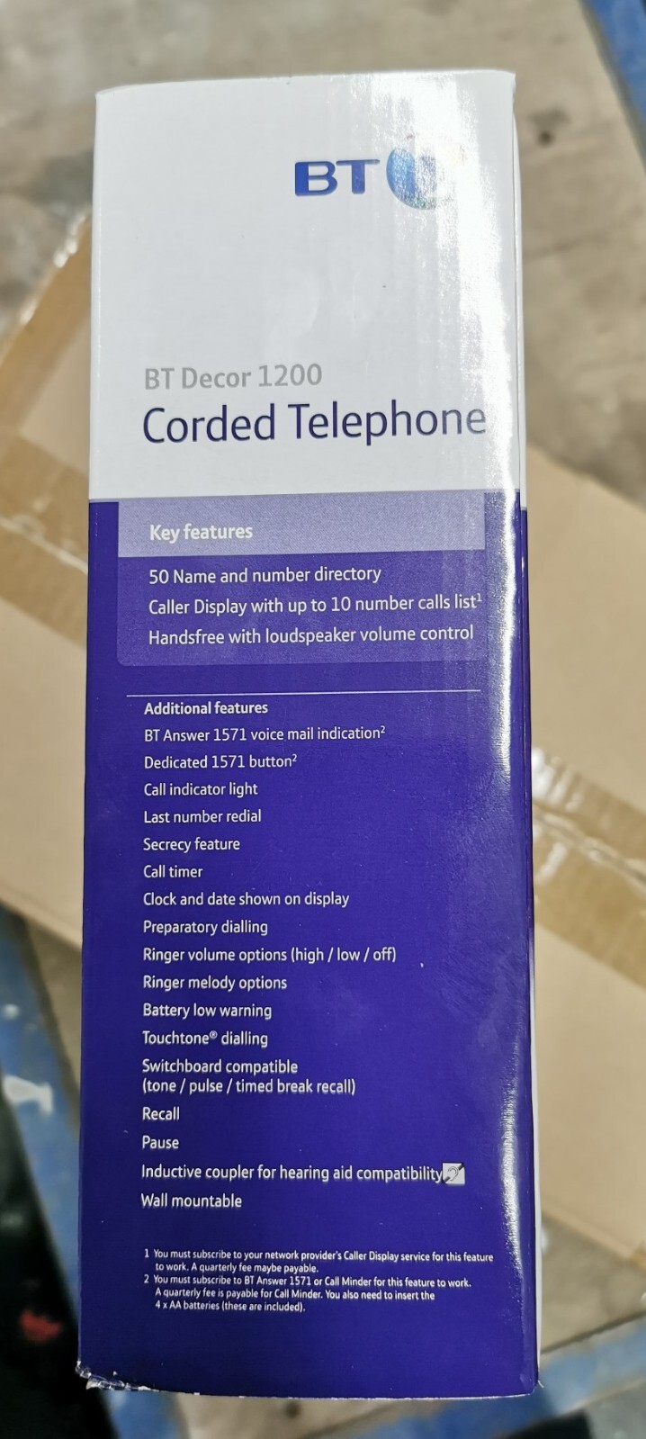 BT Decor 1200 Corded Phone eBay