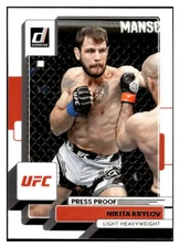 NIKITA KRYLOV 2023 Donruss Press Proof Silver #47 UFC MMA  ID:68486
