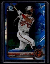 2022 Bowman Draft Sapphire Edition #BDC-133 Cesar Prieto