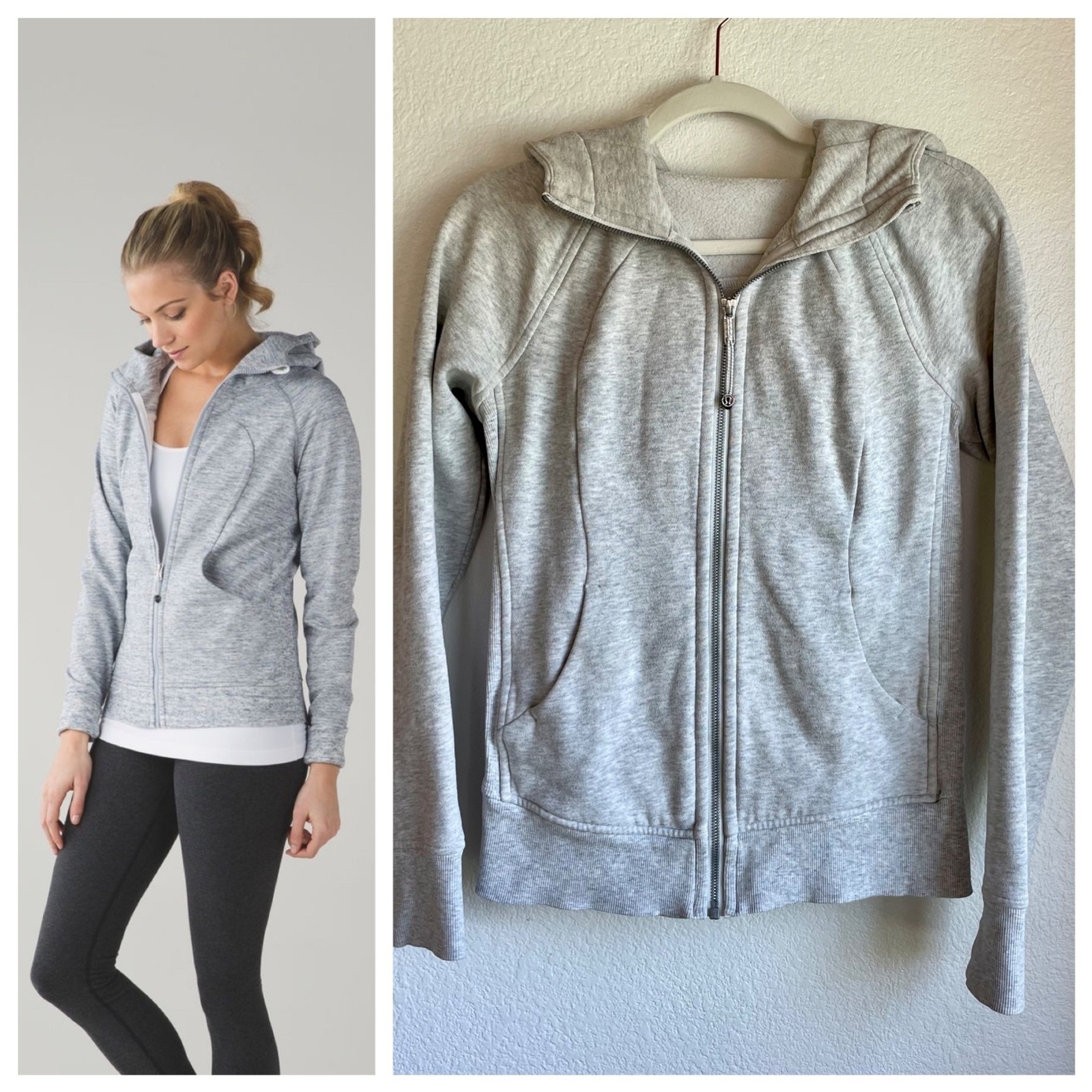 Lululemon Scuba Hoodie III in Heathered Space Dyed Gris - Size 4 | eBay