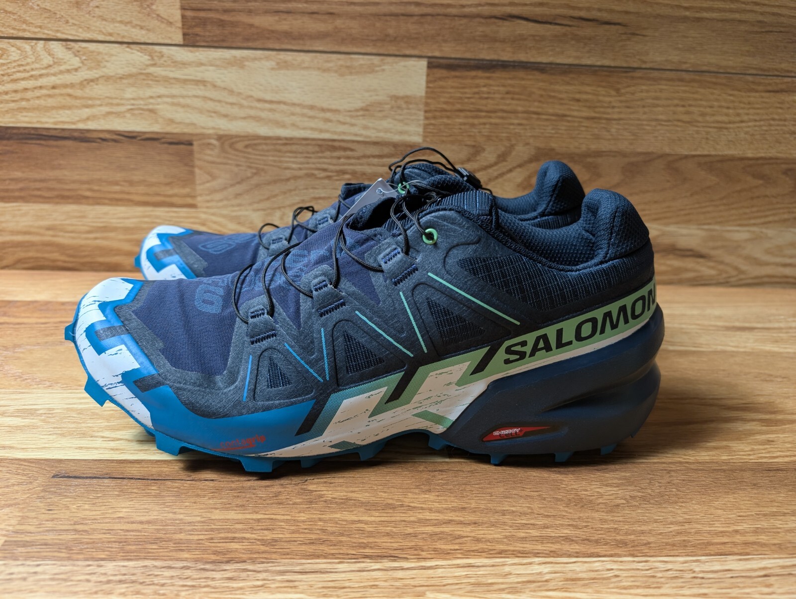 Scarpe da trekking Salomon Speedcross 6 GTX Gore Tex blu da uomo taglia 11 5