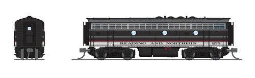 Broadway N-Scale 7759 EMD F7 AB, RBMN 270/275, BLACK/RED/WHITE, A-UNIT PARAGON4 - Picture 3 of 4