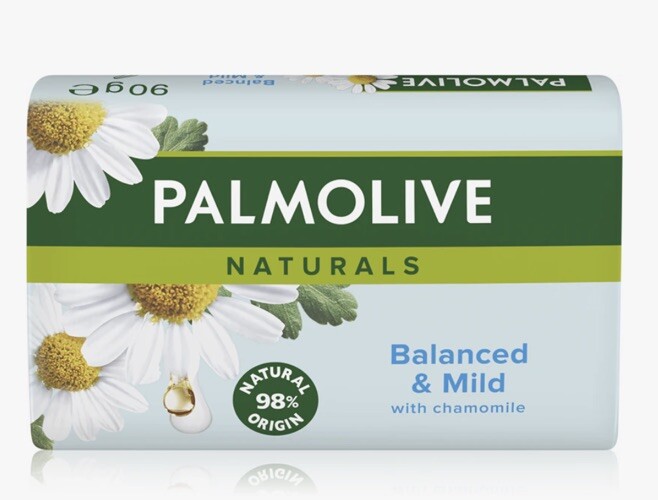 Savon Palmolive Camomille pack de 4 apaisant pour soulager les peaux sèches