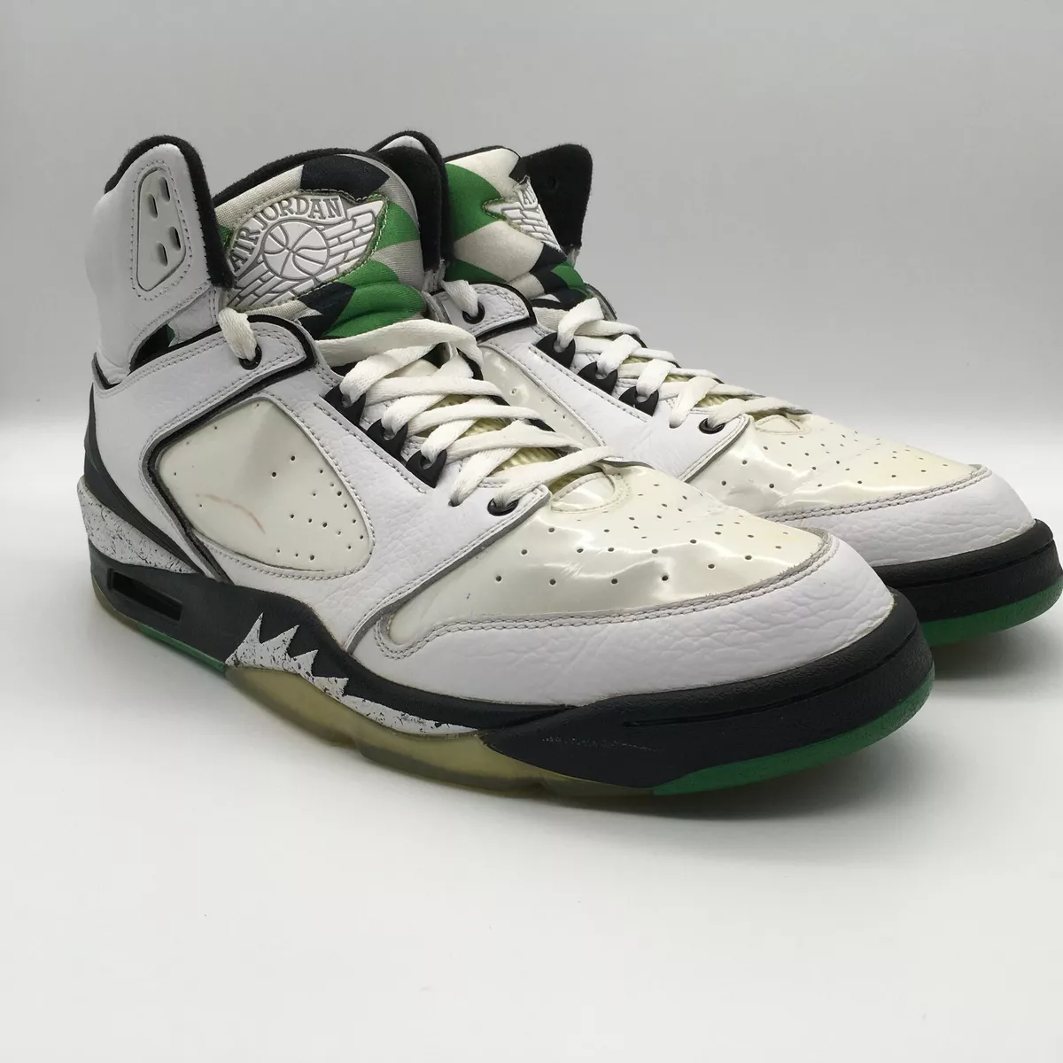 Air Jordan Sixty Plus 60 White Classic Green Black Shoes 364806 131 Size 11