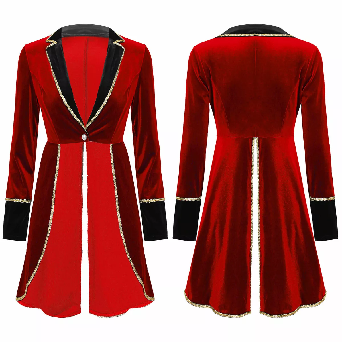 Red dress coat womens 2025