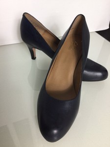 clarks navy court shoes