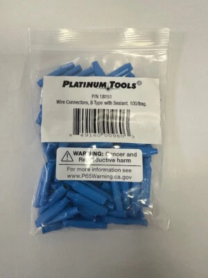 Platinum Tools 18151 - B-Type Wire Connectors, Sealant, 100 Count
