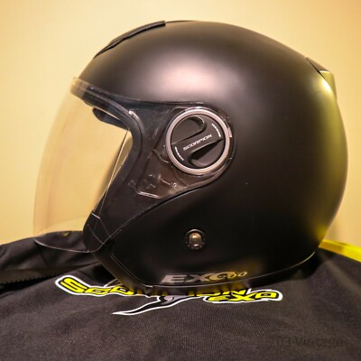 Used Scorpion Exo 200 Motorcycle Helmet Size Medium Clean | eBay