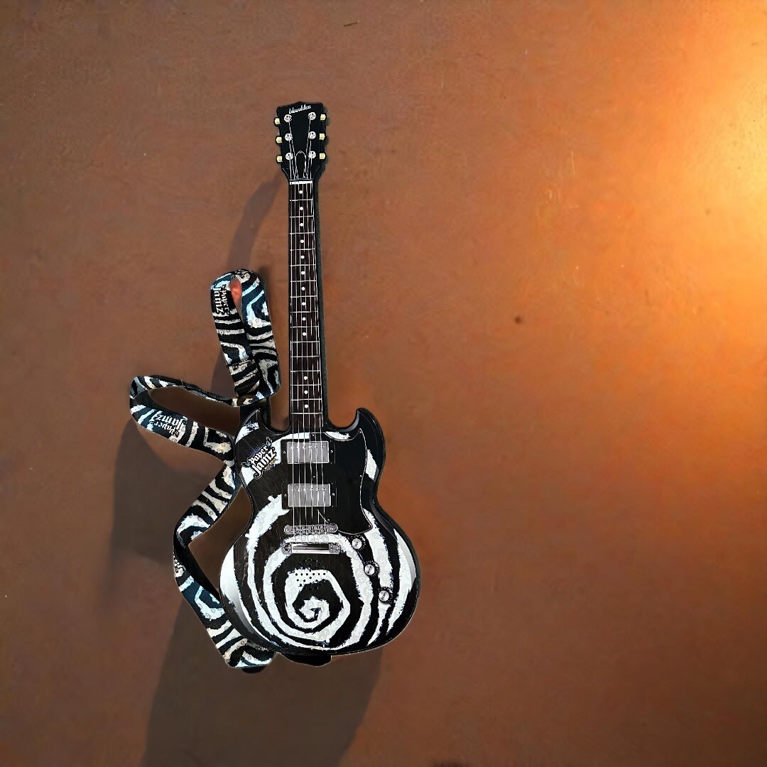 Paper Jamz Instant Rockstar Guitar With Shoulder Strap For Nintendo Wii