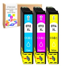 3x Druckerpatronen Farbe für Epson Stylus DX 7400 7450 8400 8450 9400