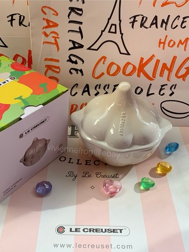 LE CREUSET GARLIC MINI COCOTTE MERINGUE OMBRE WHITE HARVEST COLLECTION CASSEROLE - Picture 4 of 11