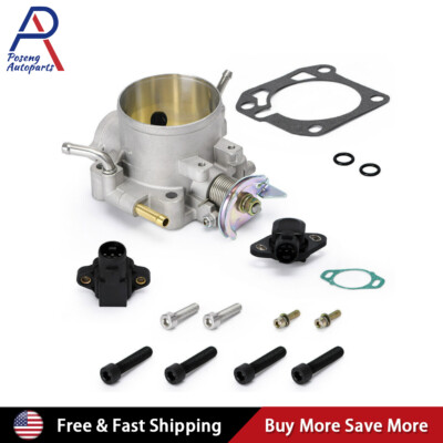 70mm Throttle Body with TPS & Map Sensor For Honda Civic B D F H Series Engine 