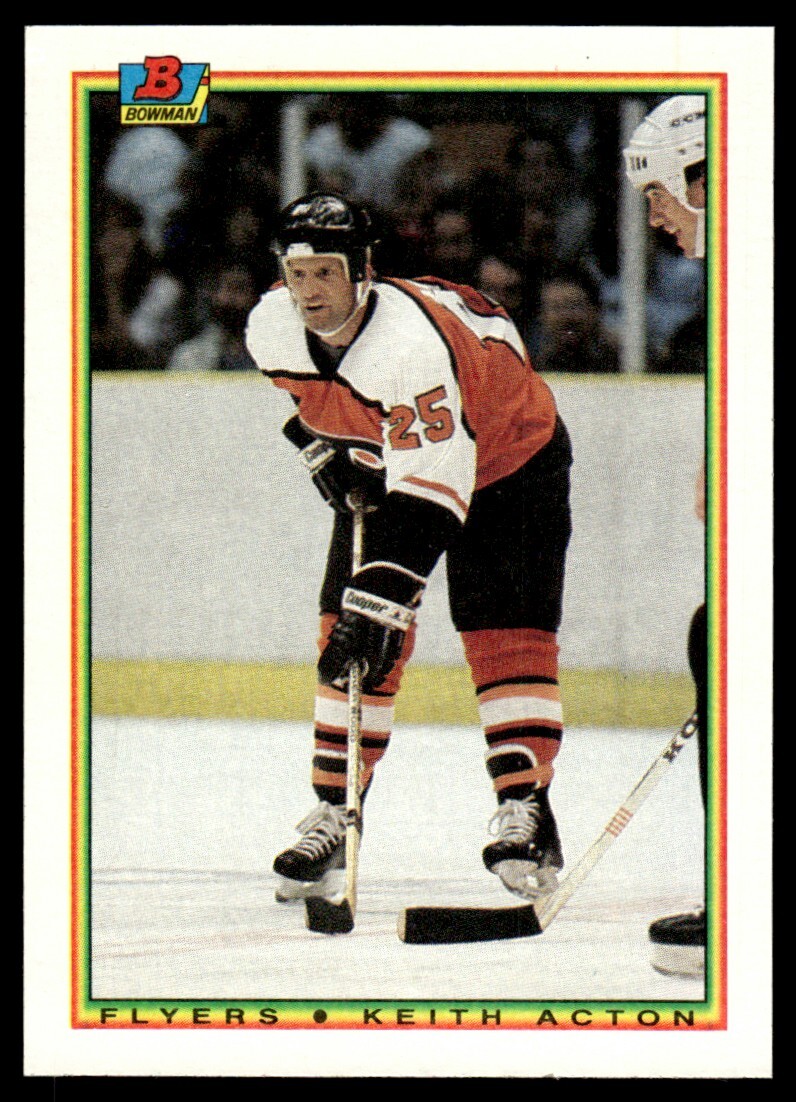 1990-91 Bowman Keith Acton Philadelphia Flyers #113