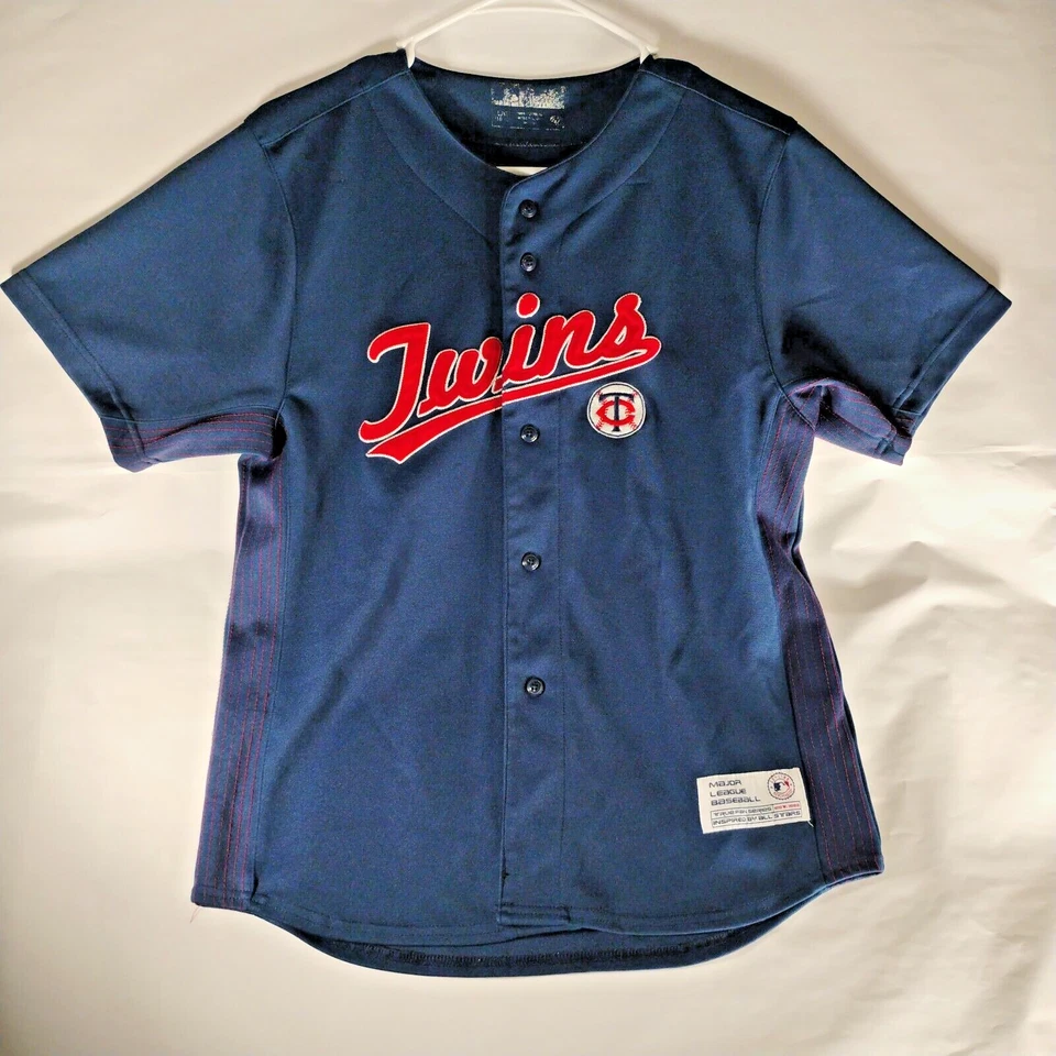 Camiseta De Colección Minnesota Twins Joe Mauer #7 Juvenil M Béisbol Verdadero Fan Genuina Foto 2 de 4
