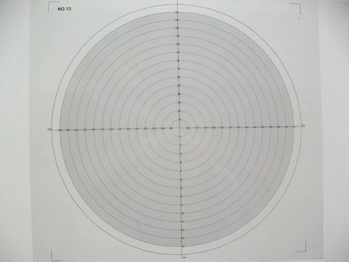 Optical Comparator Chart For Profile Projector Overlay Chart NO 13