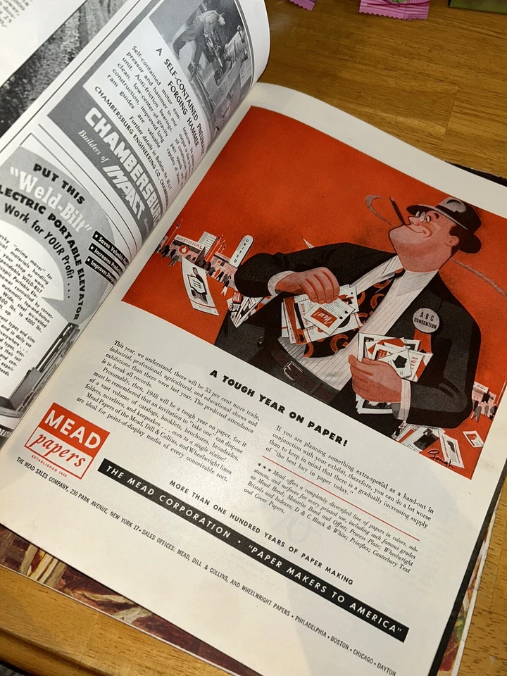 Vintage Fortune Magazine- June 1948, Volume XXXVII, #6 , Monsanto Ad , History - Image 4 of 4