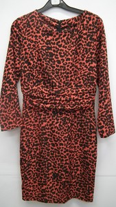 black and red leopard print dress