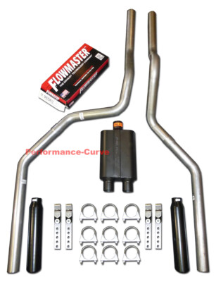 97 - 01 FORD F150 Truck Mandrel Bent Dual Exhaust w/ Flowmaster Muffler