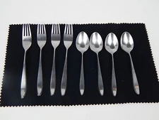 Stainless Steel Japan Flatware 8 Piece Lot Flatware Forks Spoons