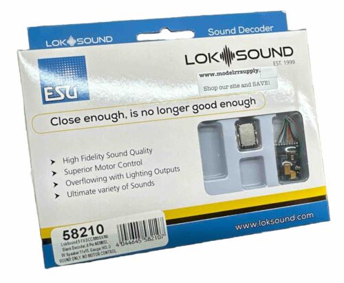 ESU 58210 LokSound 5 Fx 8 pines arnés DCC/MM/SX/M4 y altavoz - Iluminación/Sonido - Imagen 2 de 4