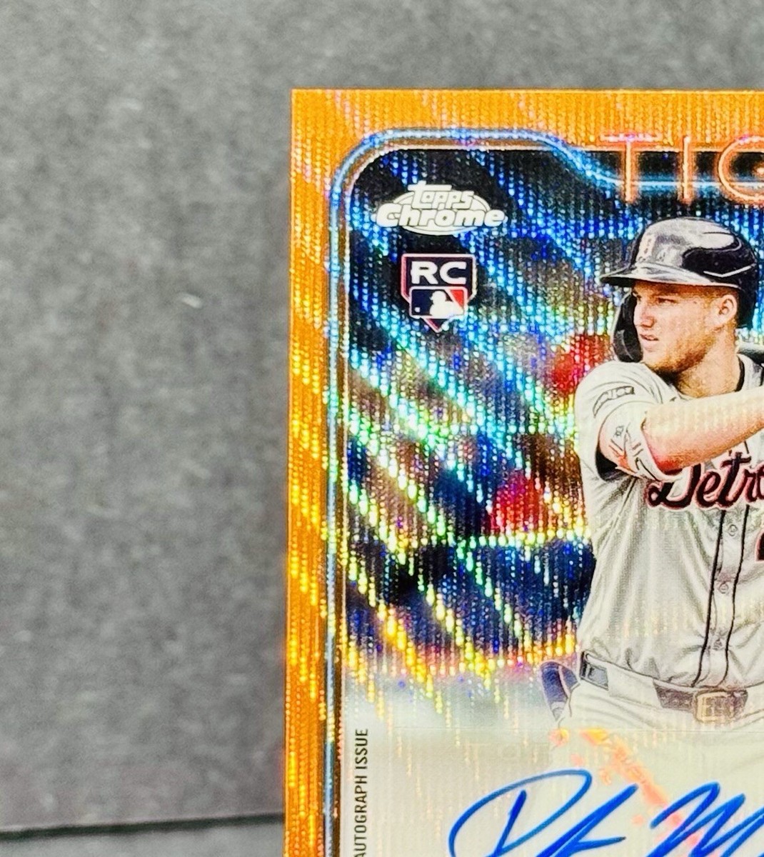 2024 Topps Chrome Update PARKER MEADOWS Rookie Auto Orange