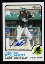 FEDERICO POLANCO  HAMMERHEADS AUTO  2022 TOPPS HERITAGE MINORS #ROA-FP