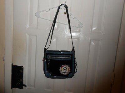 Brighton Fashionista Collection Travel Blue Black Handbag