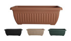 70cm long Trough Planter Balcony Box Sets of 2,3 & 5 Black Taupe Terracotta