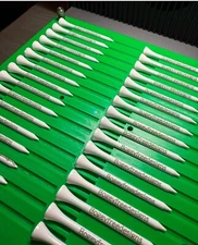 50 Personalized Custom White Wood 3 1/4” Golf Tees Great Deal On More