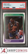 1988 FLEER #111 THURL BAILEY JAZZ PSA 10