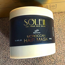 Soleil Moroccan Hair Mask Paraben-Free Moisturizing Repair Jojoba 10.14 fl oz