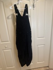 We The Free Good Luck Corduroy Square Neck Sleeveless Barrel Leg Overalls