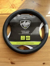 Auto Drive Steering Wheel Cover Universal Fits 14.5-15.5 Inch Most Vehicles Car