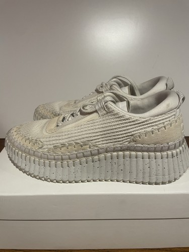 Chloe Women's Nama Woven Platform Low Top Sneakers Size 39