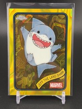 2025 Topps Chrome Marvel Jeff The Land Shark #156 Yellow Lava Refractor
