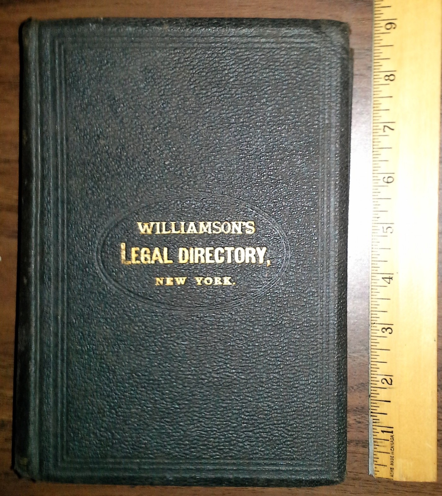Williamson'S Legal Directory For 1887. Classic Reference For 19Th Century Lawyer
