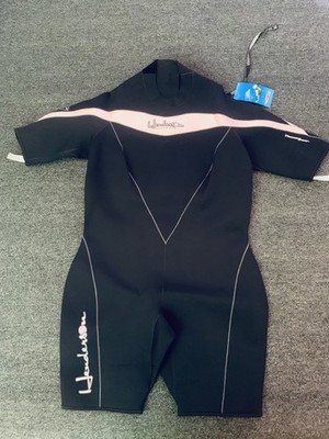 Henderson Shorty 3mm Wetsuit Womens 22 Black Pink Thermoprene Spring Suit Surf