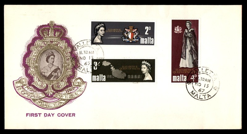 Mayfairstamps Malta FDC 1967 Queen Elizabeth II Combo First Day Cover aaz_61753