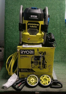 #ad RYOBI 2000 PSI 1.2 GPM Cold Water Corded Electric Pressure Washer Used Lightly $119.99