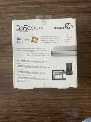 Seagate GoFlex Mac Portable 1TB External Hard Drive STBA 1000100 SEALED - Picture 2 of 10