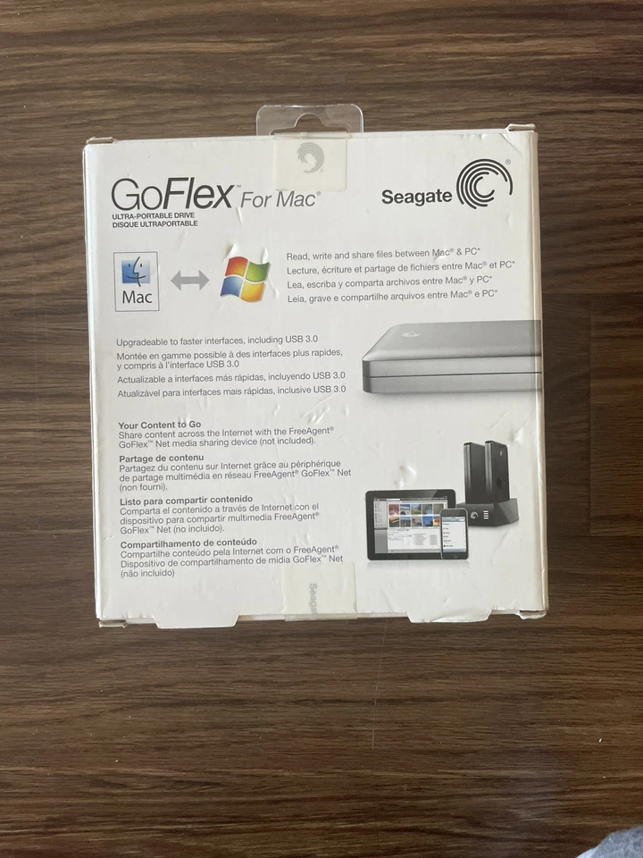 Seagate GoFlex Mac Portable 1TB External Hard Drive STBA 1000100 SEALED - Image 2 of 4