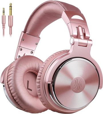 Wired Over Ear Headphones 50mm Studio Monitor DJ Pink OneOdio Pro Mixing Stereo
