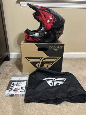 Fly Racing Formula CC Tektonic MX Offroad Helmet Black/Red/Orange