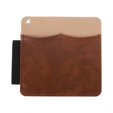 Leather Pocket Organizer 5.1" x 5.3" Pen Loop for Knife Flashlights Pens