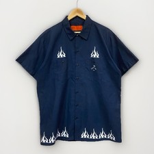 Vintage Toxic Ink Co Shirt Herren XL Dickies Industrial 90s Tribal Flame Tattoo 