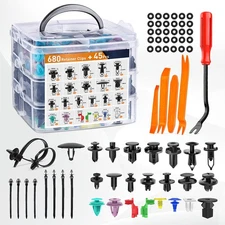 GOOACC 725Pcs Car Push Retainer Clips & Auto Fasteners Assortment -23 Most