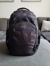 Quicksilver Utility Large Black Backpack W/ Waterproof Pocket Side Bottle Pocket