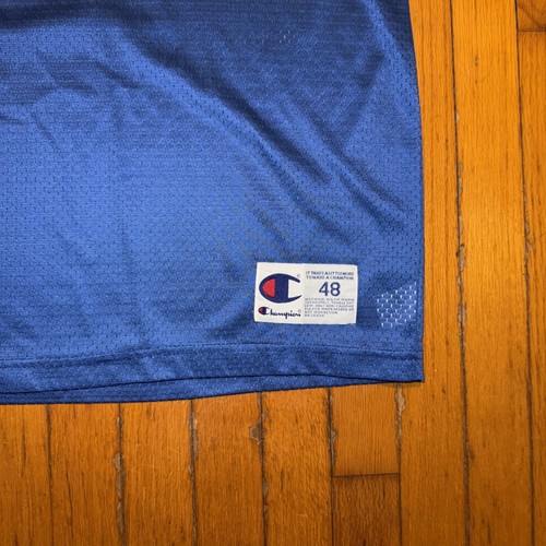 Vintage 90s Doug Flutie 7 Buffalo Bills Champion NFL Football Blue Jersey 48 XL - Picture 2 of 6