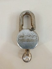 Vintage AMF Harley Davidson Motorcycle Padlock Frame Lock Shovelhead W/ Key...