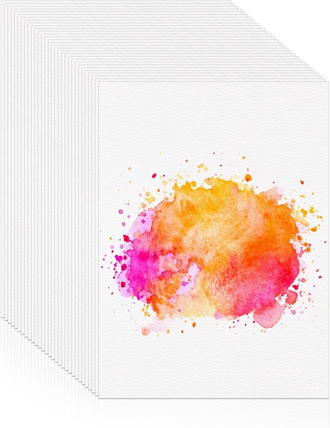 30 Sheets Watercolor Paper 8.5 x 11, 140 lb/300 GSM Cold Press white 